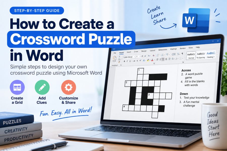How to Create a Crossword Puzzle in Word