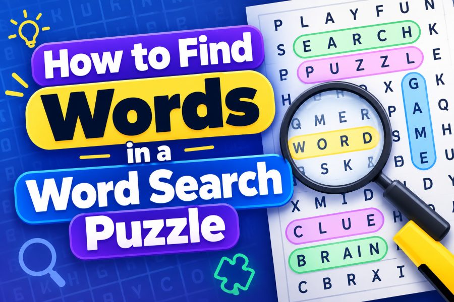 How to Find Words in a Word Search Puzzle